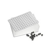 Deep well plate, pre. w/ 4mm beads